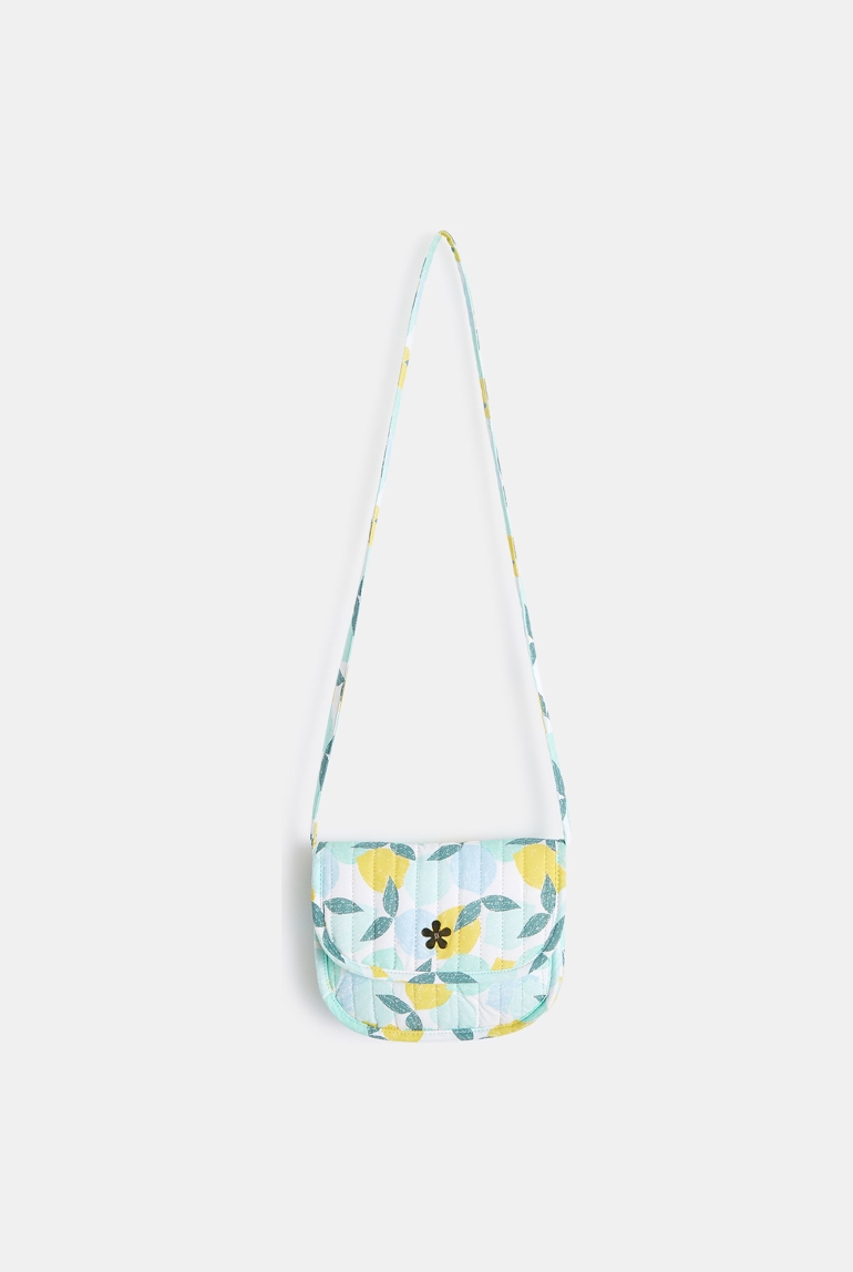 Bolso bandolera estampado de tela acolchada para niña 1