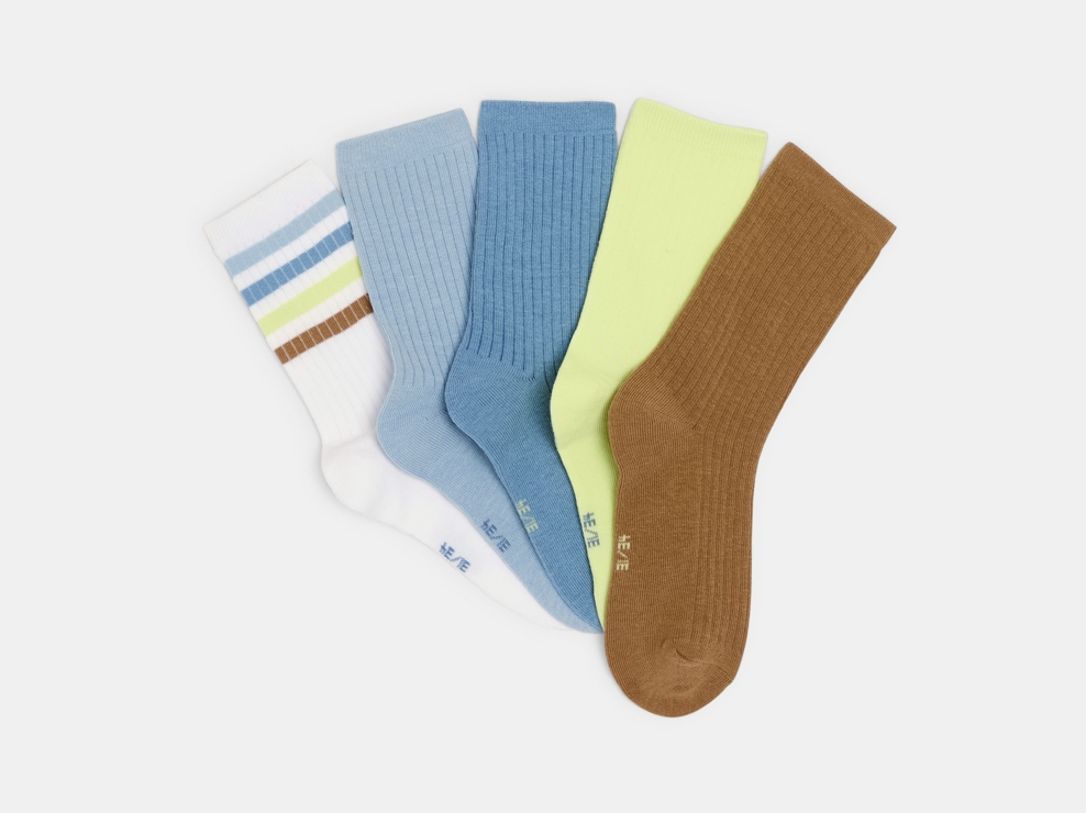Farbige Socken (5er-Pack) für Jungen 1