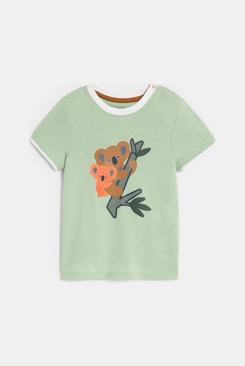 Grünes T-Shirt mit Koalas Baby Jungen 1