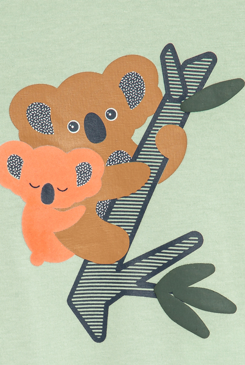 Grünes T-Shirt mit Koalas Baby Jungen 2