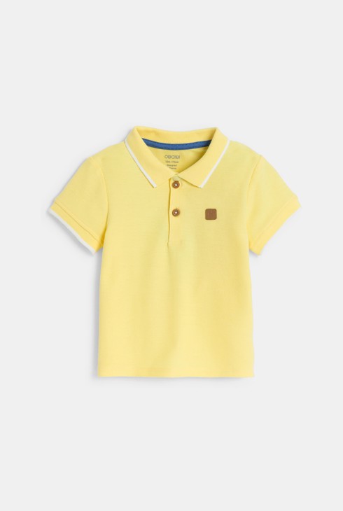 Gelbes Poloshirt aus Piquéstoff Kleinkind Junge 2