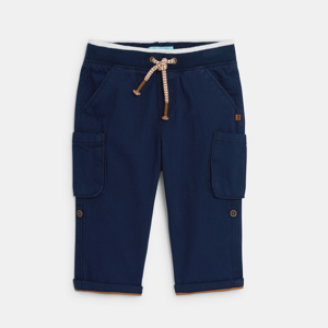 Blauwe aanpasbare broek voor babyjongens 1