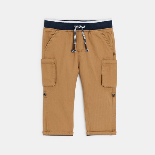 Pantalon Cargo Marron Bébé Garçon - Marron Sienne - 6M - OBAIBI