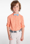 Chemise imprimée + nœud papillon orange Garçon 4