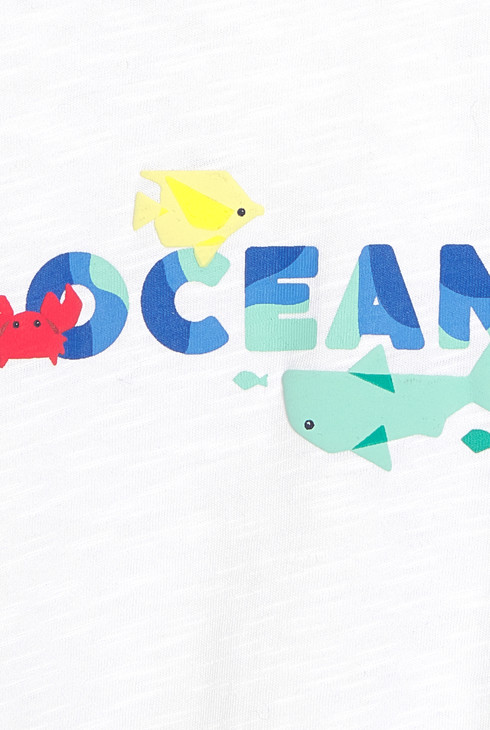 Blaues T-Shirt mit Tiermotiv Kleinkind Junge 2