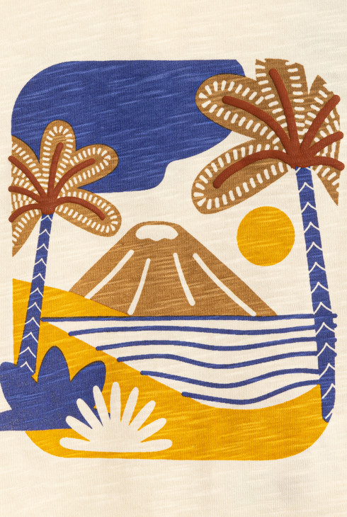 Gelbes T-Shirt mit Tiermotiv Kleinkind Junge 2