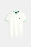 Polo manches courtes blanc Garçon