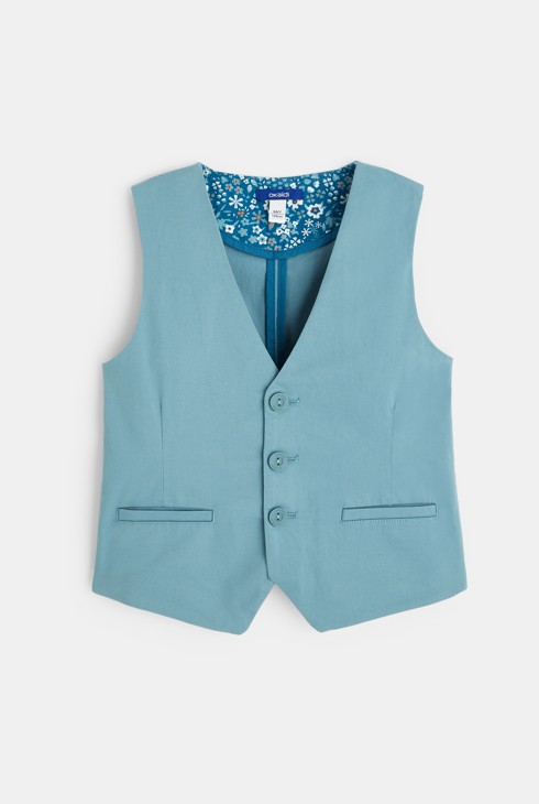 Blaues Leinensacko für Jungen 2