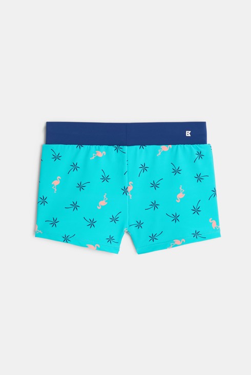 Boxer de bain imprimé bleu Garçon 2