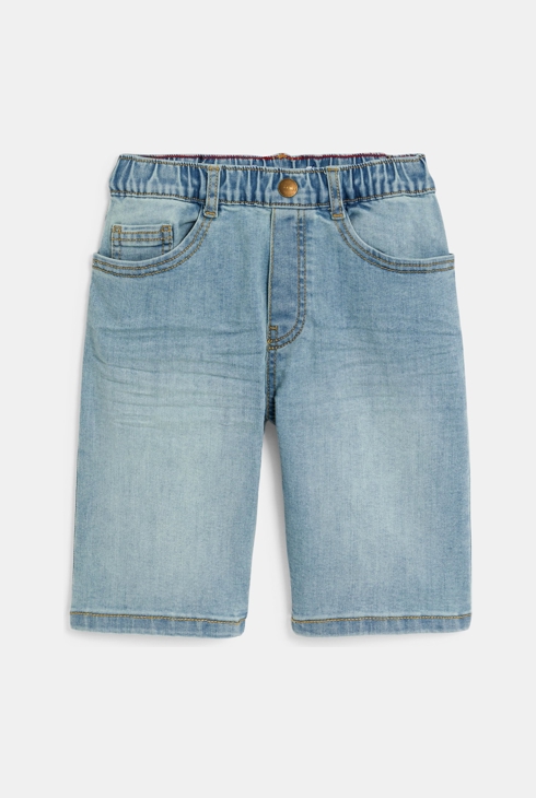 Bermuda en jean bleu délavé Garçon