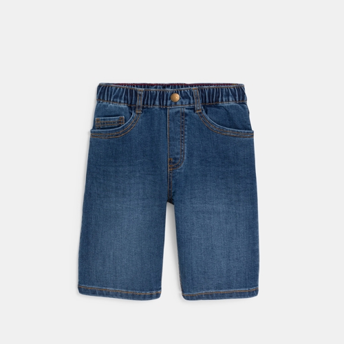 Bermuda En Jean Bleu Garçon - Denim Bleu Stone - 10A - OKAIDI