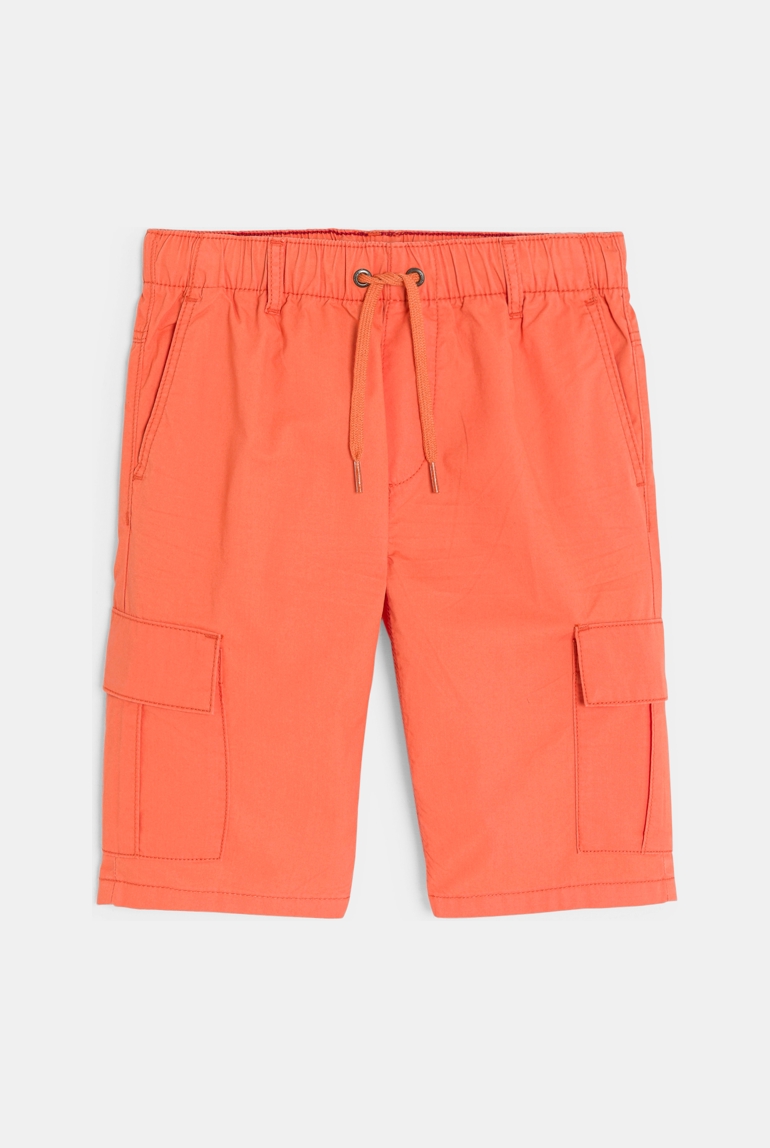 Bermuda cargo en toile orange Garçon 1