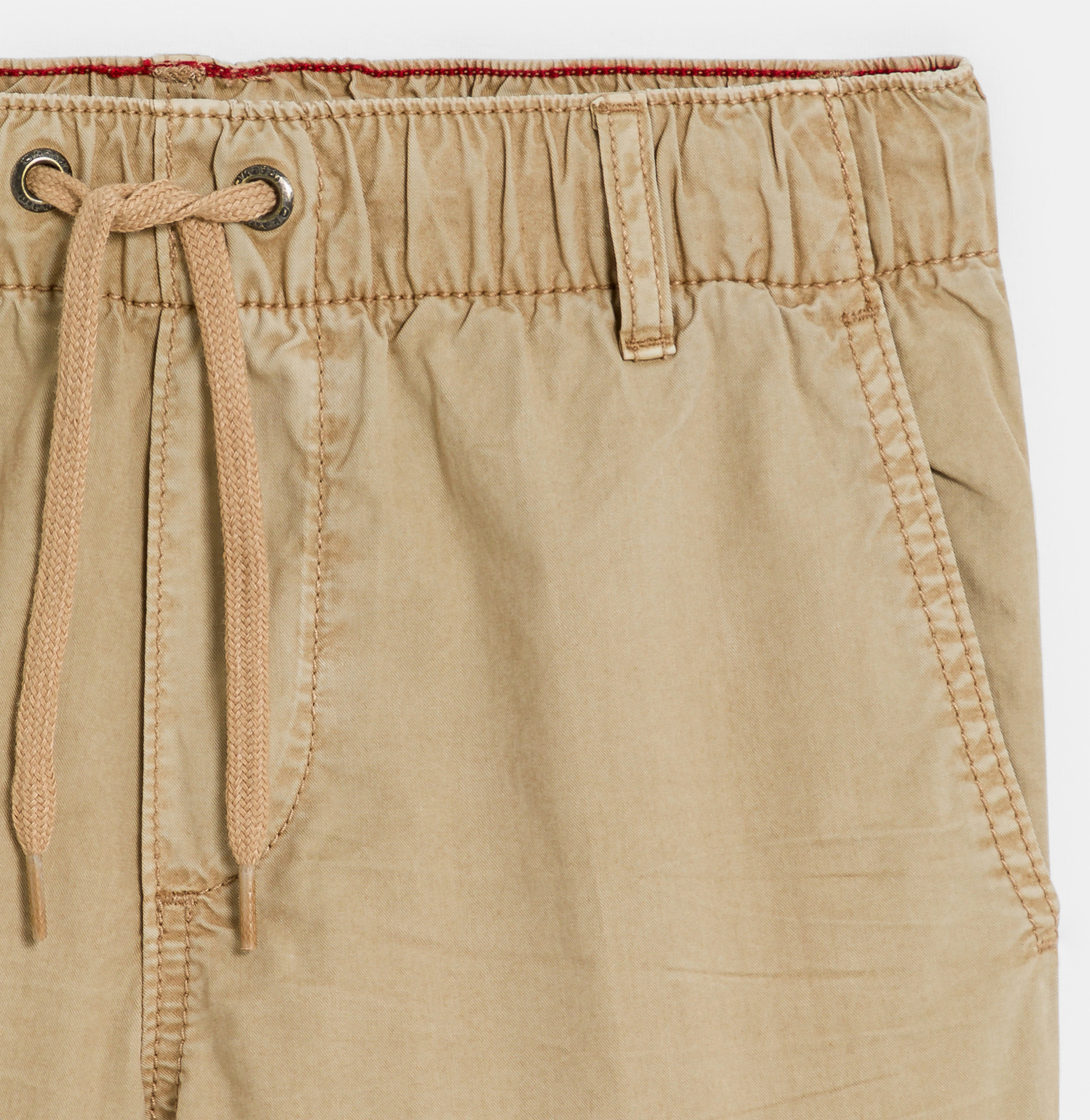 Beige Cargo-Bermudashorts aus Canvas für Jungen 2
