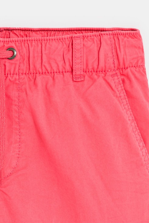 Rosa Cargo-Bermudashorts aus Canvas für Jungen 2