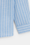 Gestreiftes Leinenhemd in Blau für Jungen 3