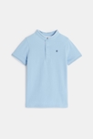 Blaues Kurzarm-Poloshirt mit Mao-Kragen Jungen 1