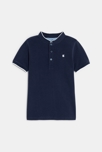Polo col Mao manches courtes marine Garçon 2