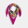 Foulard carré imprimé multicolore Fille