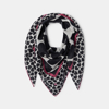 Foulard carré imprimé coeurs Fille