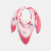 Foulard carré imprimé ligne Fille