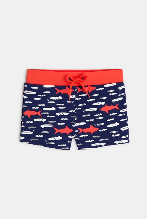 Short de bain motif requin bleu Garçon 1