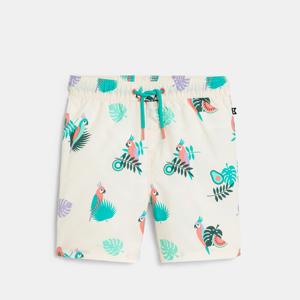 Short de bain imprimé oiseau blanc Garçon 1