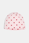 Bonnet rose cœur Fille