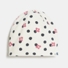 Bonnet fleuri blanc Fille