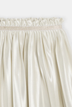 Jupe plissée en satin beige Fille 2