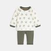 Sweat tortue et pantalon vert bébé garçon