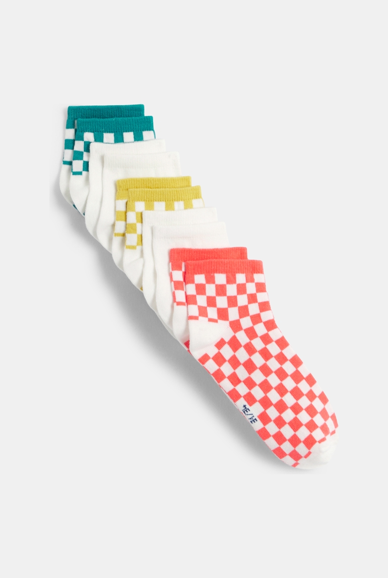 Socquettes à damier (lot de 5) Garçon 1