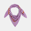 Foulard à carreaux mauve violet Fille