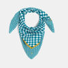 Foulard à carreaux bleu Fille