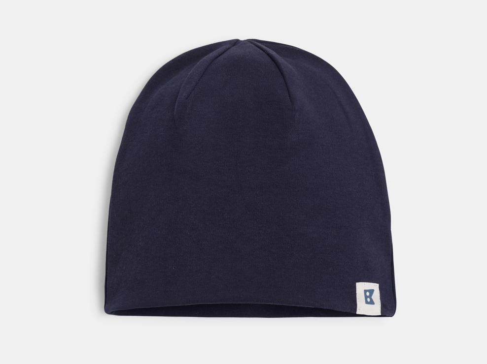 Cuffia blu in cotone per bambino 1