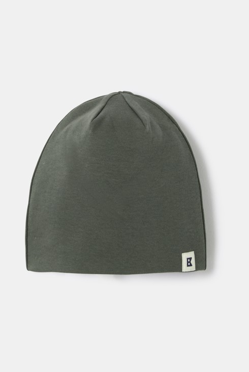 Bonnet coton vert garçon 1
