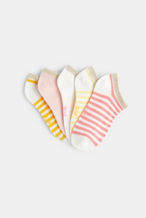 Chaussettes invisibles irisées (lot de 5) Fille 2