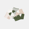 Chaussettes basses jacquard vert bébé garçon (lot de 5)