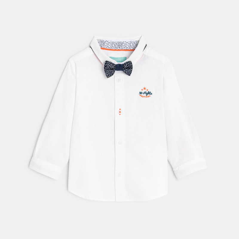 Chemise modulable blanc bébé garçon - 23M