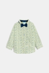 Chemise modulable fleurie jaune bébé garçon 1