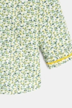 Chemise modulable fleurie jaune bébé garçon 2
