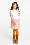 Camiseta con bordado inglés blanco para niña 4