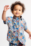 Chemise coton imprimé singe bébé garçon 1