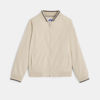 Blouson teddy en toile beige Garçon