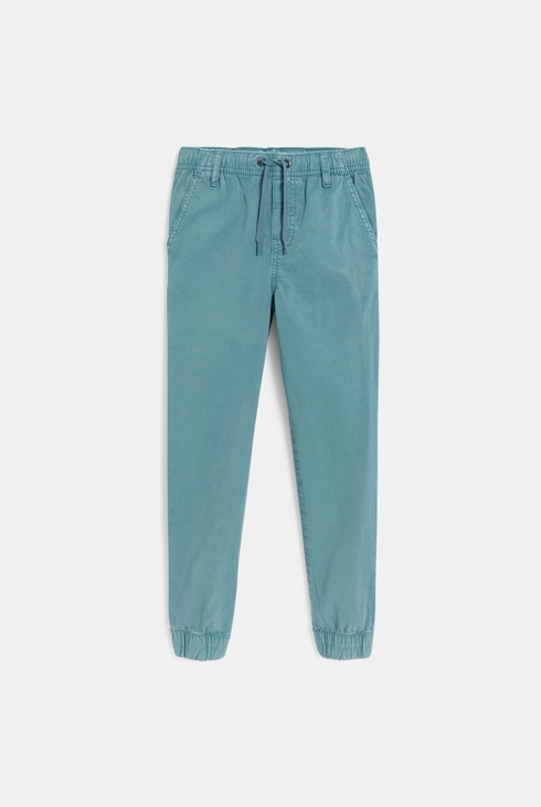 Pantalon jogger en toile bleu Garçon