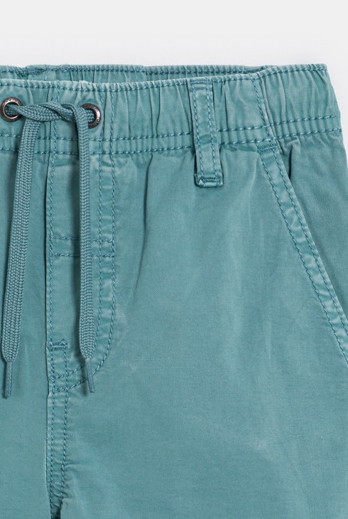 Pantalon jogger en toile bleu Garçon 2