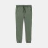 Pantalon jogger en toile kaki Garçon