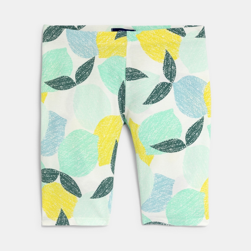 Mehrfarbige bedruckte „Fahrradhosen“-Leggings für Mädchen