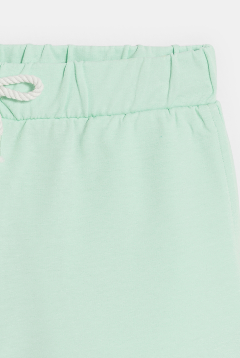 Short en molleton uni vert Fille 2