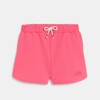 Short en molleton uni rose Fille