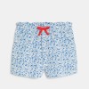 Short en jersey imprimé fleuri bleu Fille